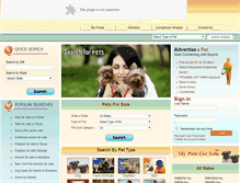 Tablet Screenshot of mypetsforsale.com